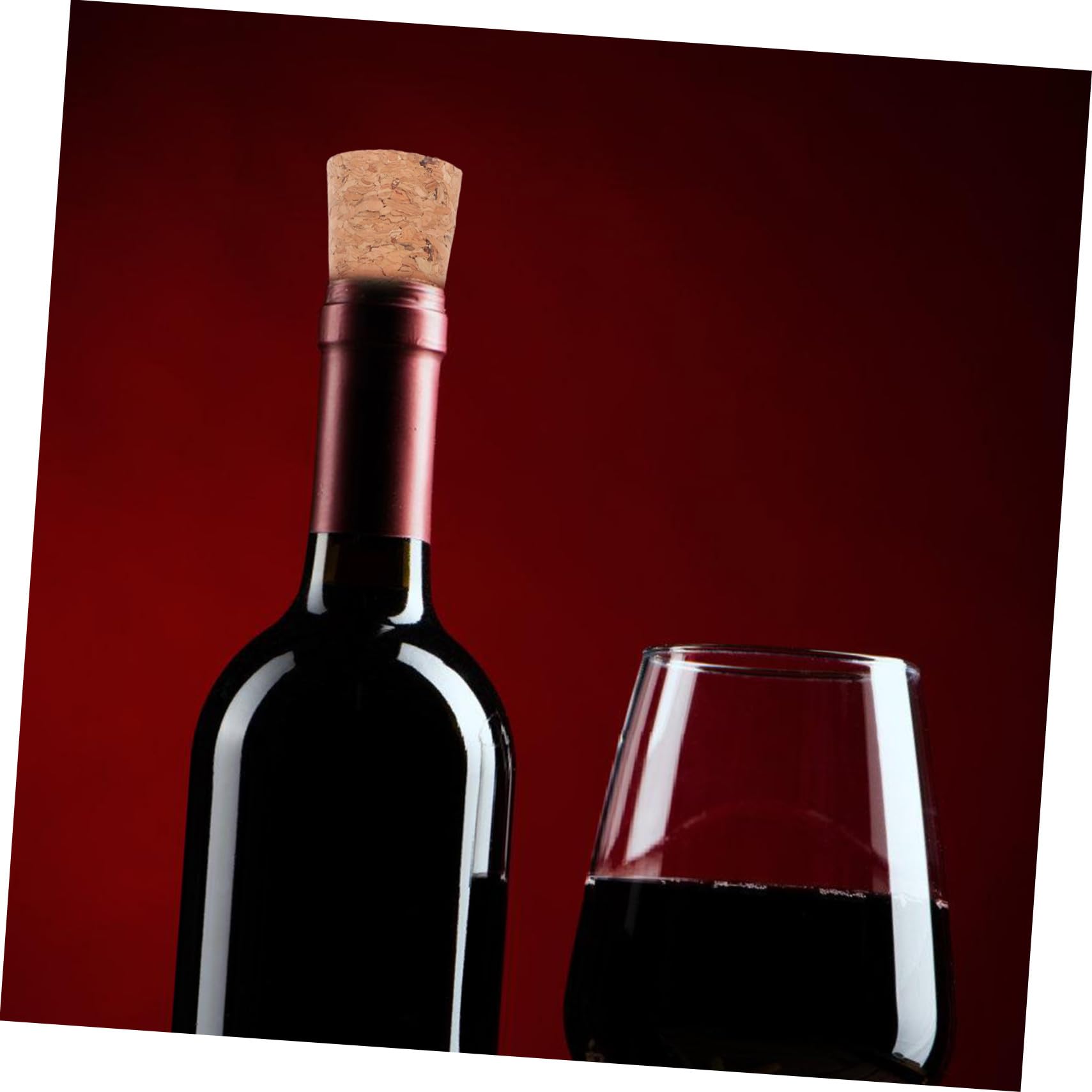 Hemobllo 100 Pezzi Tappi di Sughero Conici per Bottiglie Tappi Sostitutivi per Vino con Ermetico Adatti Bottiglie di Vino e Contenitori
