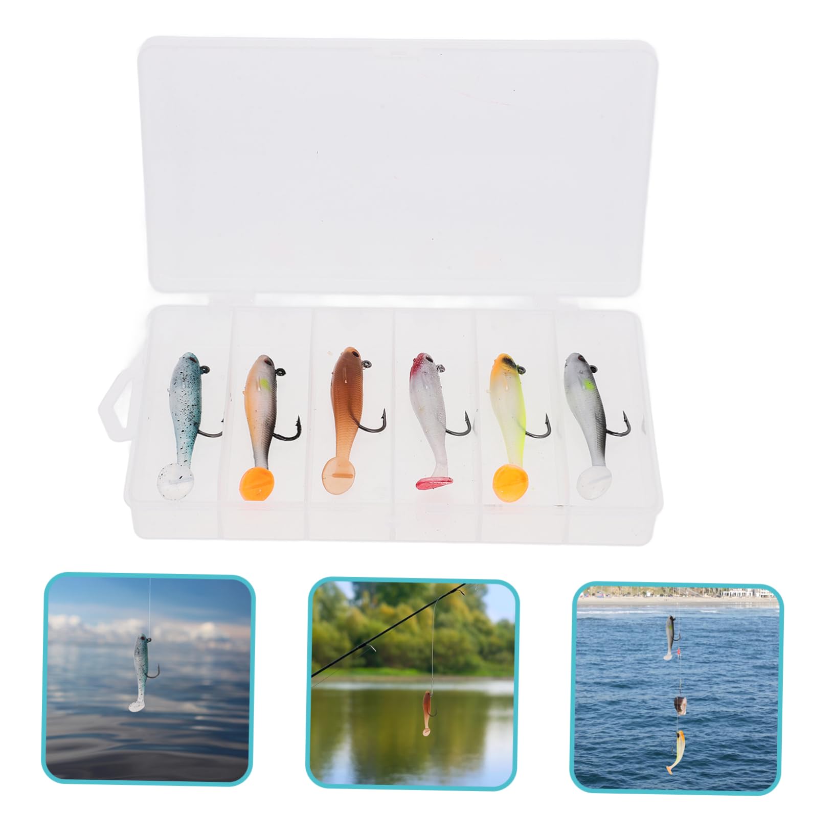 BESPORTBLE Appât pour La Pêche Au Bar Appât De Simulation 3D Leurre De Pêche Coloré Leurres De Vairon Appâts De Natation Leurres pour La Pêche Au Bar Appâts De Pêche Acier Inoxydable