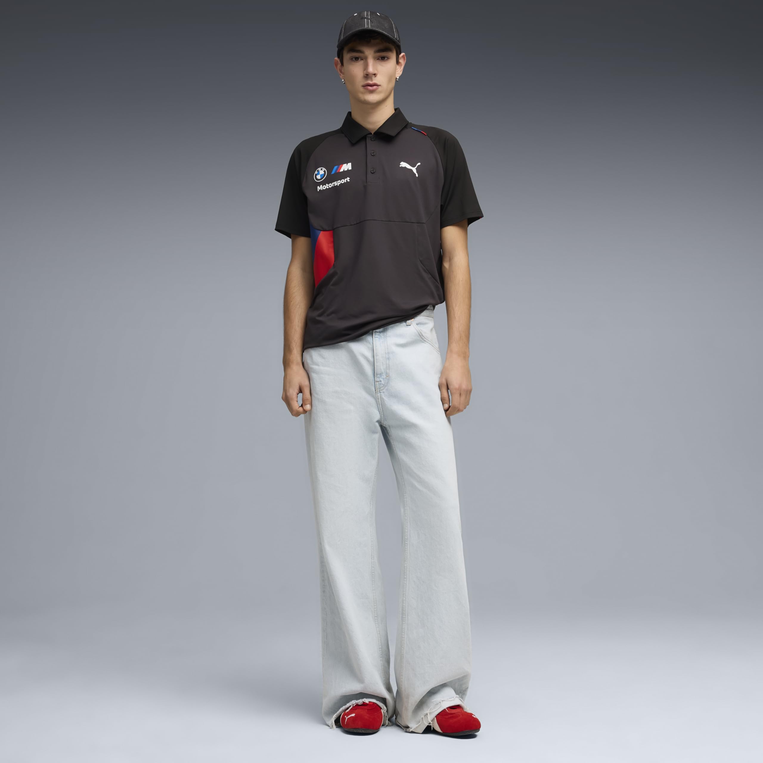 PUMA BMW M Motorsport Polo Pumatech para Hombre – Negro