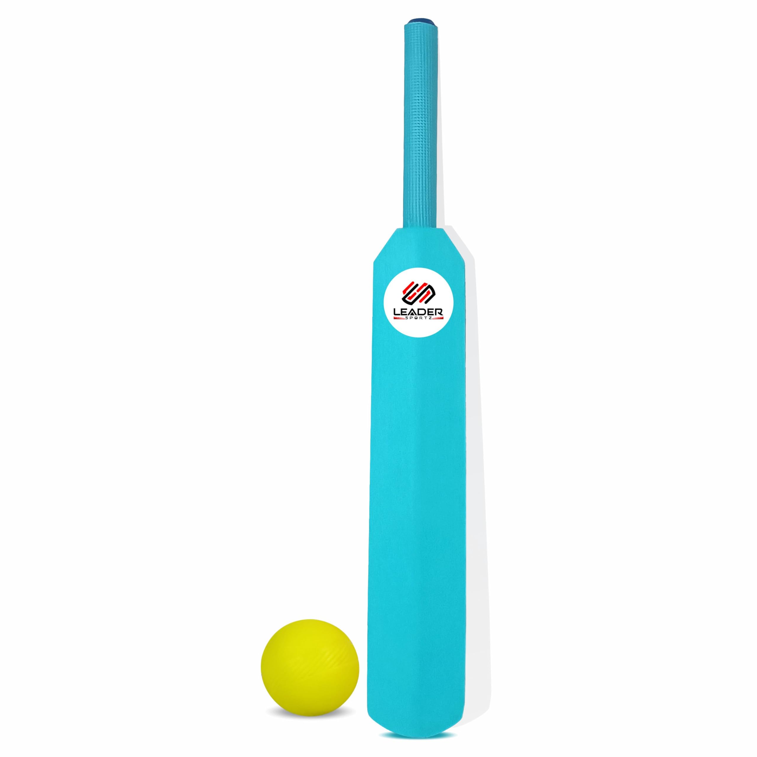Leader Sportz Smash Foam Cricket Bat & Ball Set Ideal for Little Champions Aged 3 Years and Up! Easy-Grip Handle for Tiny Hands | Soft & Safe Sports Play for Infants and Toddlers (Blue)