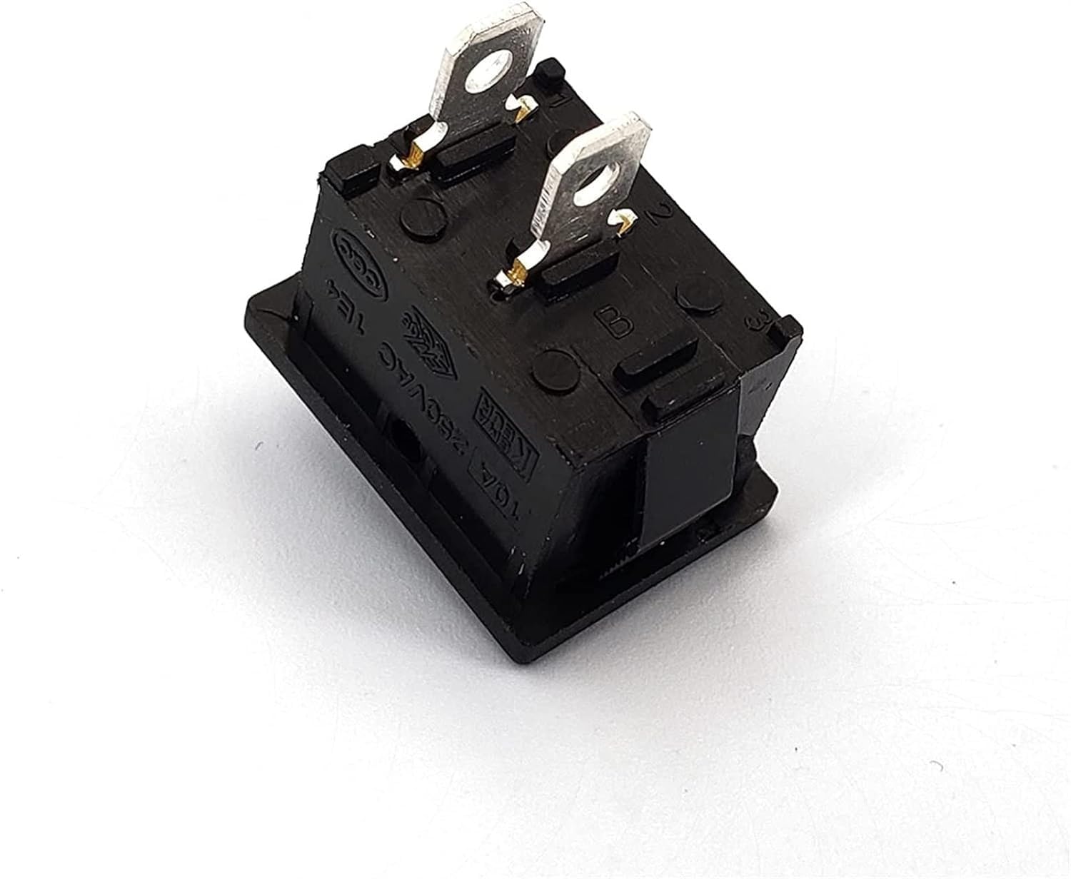Interruttore a bilanciere 5 pezzi nero Interruttore a 2 posizioni Pannello SPST a 2 pin mini interruttore a bilanciere 12A/125VAC 10A/250VAC