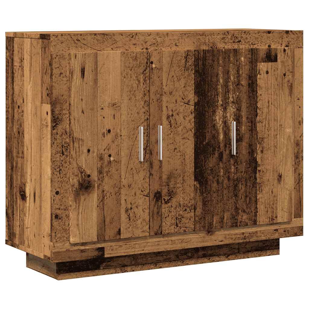 vidaXL Sideboard Old Wood 92x35x75 cm Engineered Wood, storage cabinet, sideboard cabinet, hallway cabinet, buffet, kitchen storage cabinet