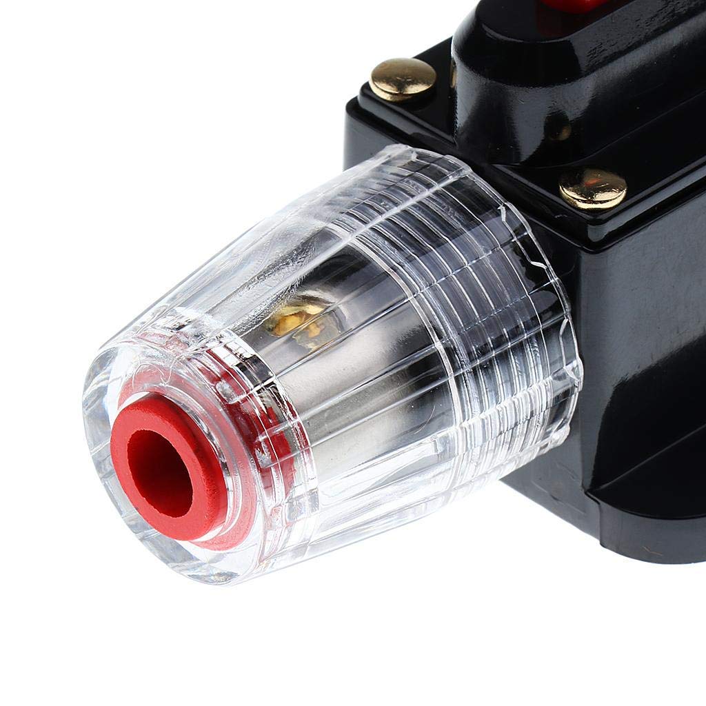 JZK 1 sztuka 12 V DC 100 A ochrona samochodowy wyłącznik audio wbudowany uchwyt bezpiecznika reset energii słonecznej bezpiecznik falownik