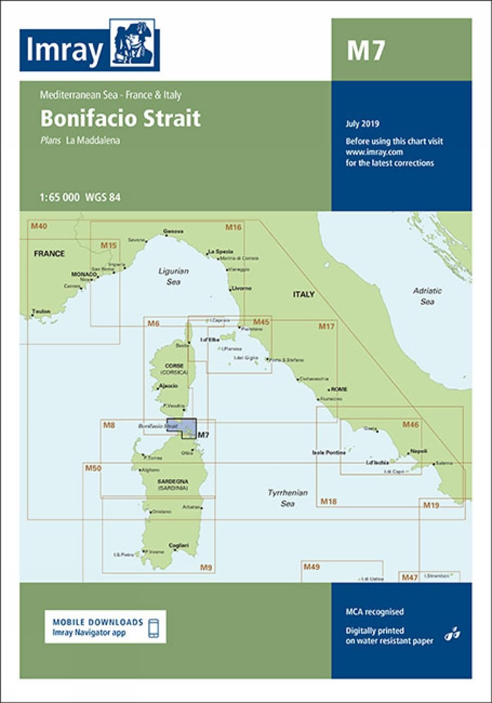 Imray Chart M7: Bonifacio Strait (M Series): 7