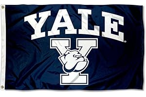Yale Bulldogs Athletic Logo Flag