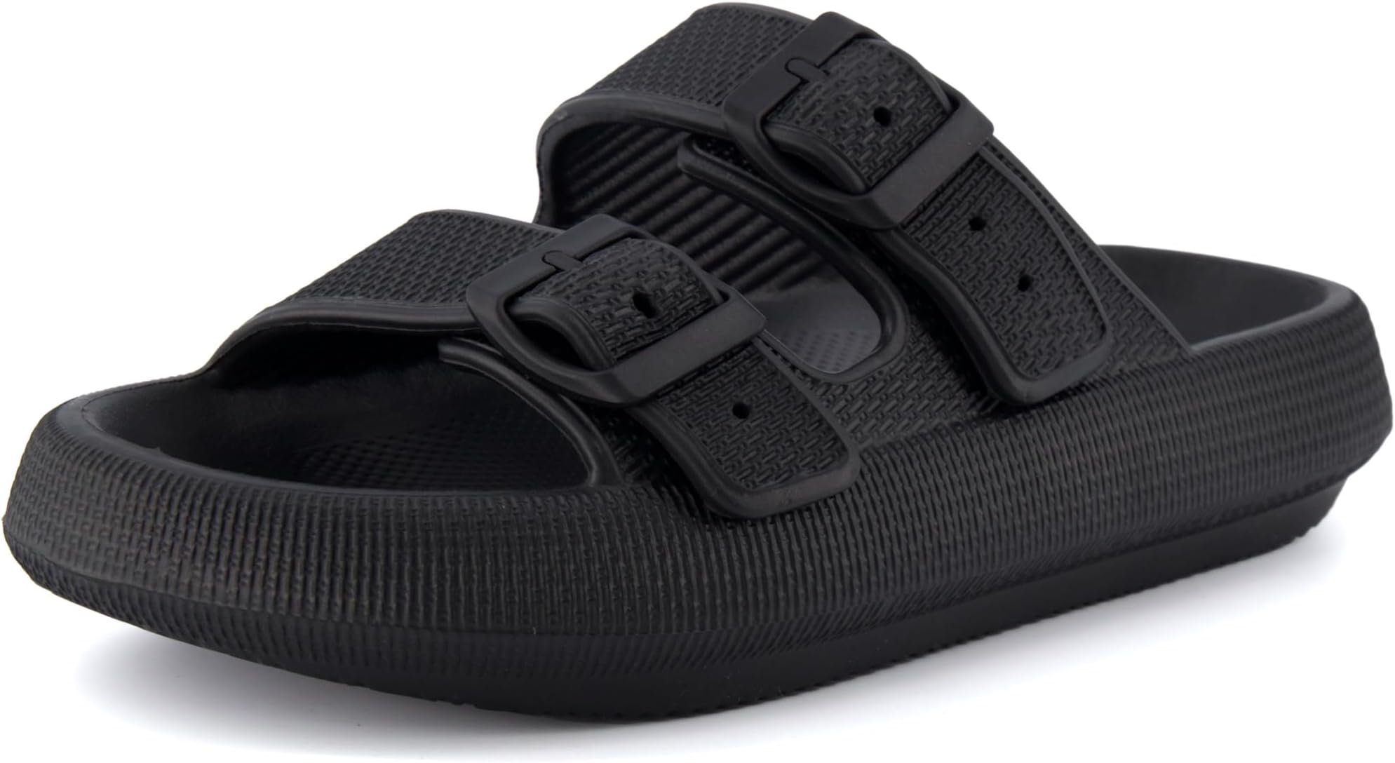 Cushionaire Women's Fame recovery cloud slide with +Comfort