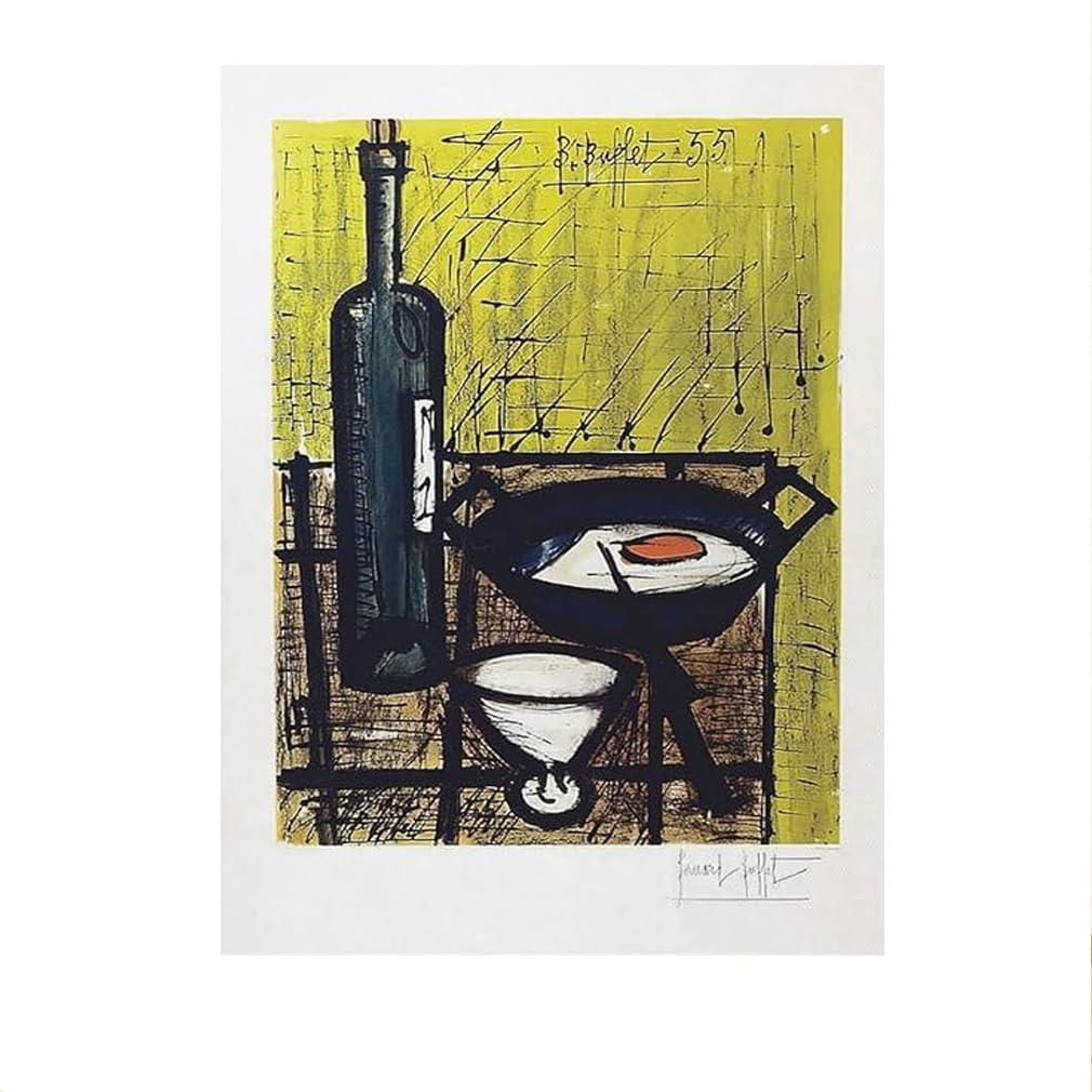 Affiche Bernard Buffet vintage nature morte 40x60cm pour salon