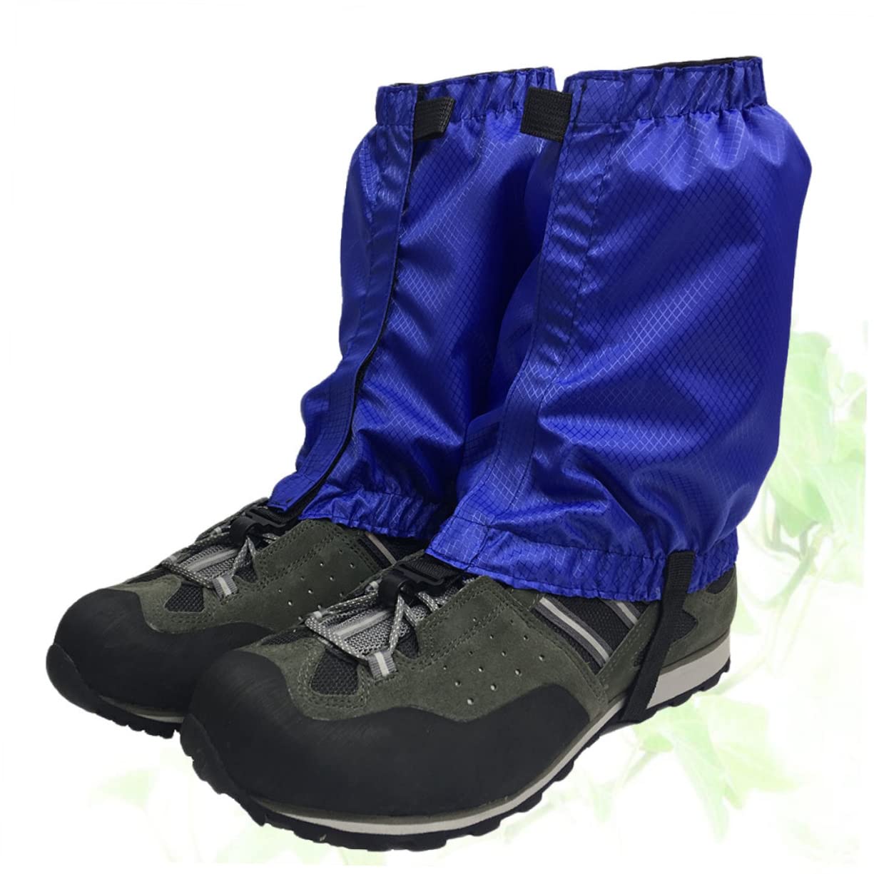 Yardwe Ghette coprigambe per Camminate sulla Neve ghetta da Passeggio Copriscarpe Impermeabile Copertura Antipioggia coprizaino Antipioggia ghetta per Escursioni all'aperto Black