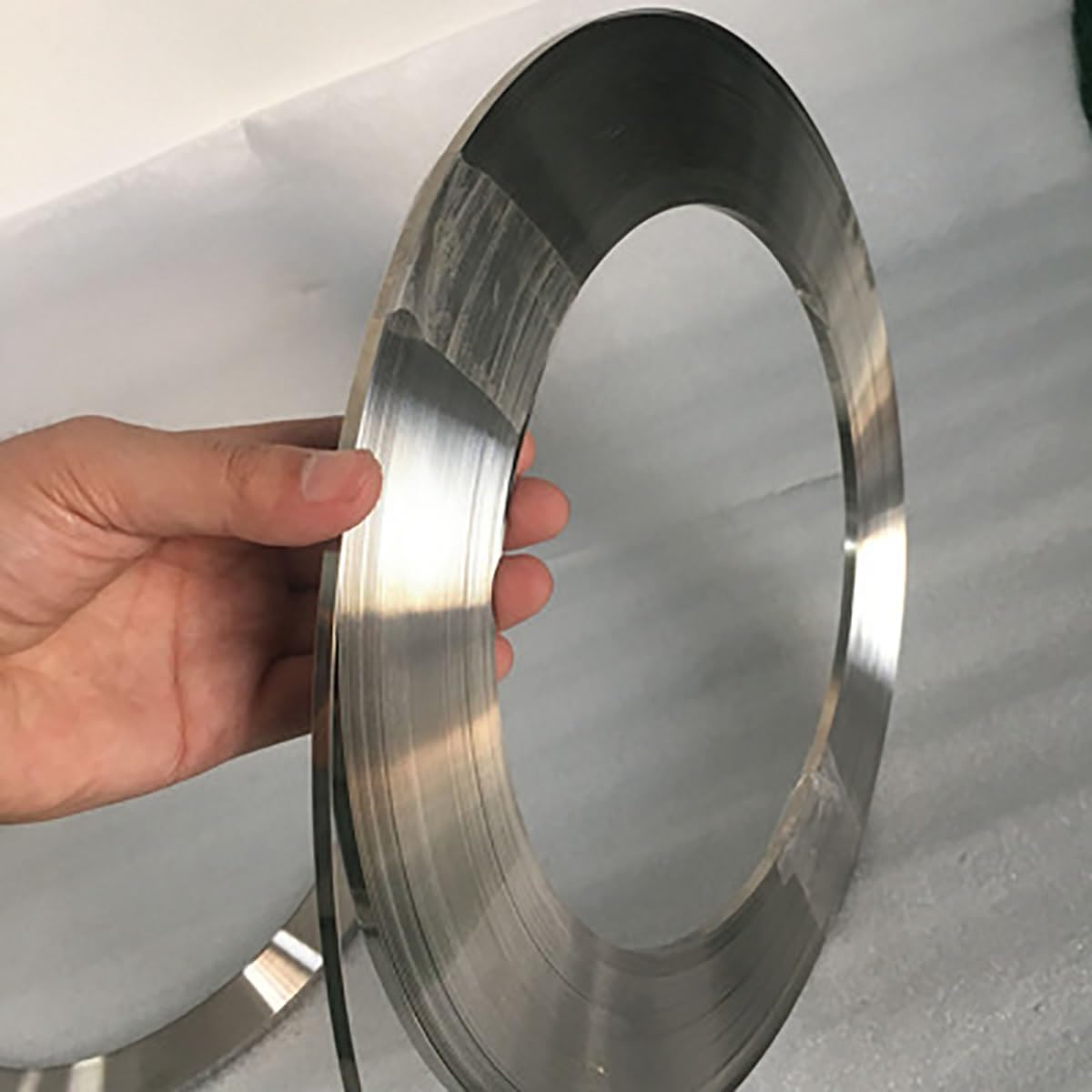 Elevata elasticità Acciaio inossidabile 301 Lastra sottile Striscia di alluminio stretta Larghezza rotolo 5 mm 10 20 Spessore da 0,1 a, Tenacità metri(0.4mmx20mm)
