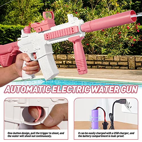 Pistola De áGua AutomáTica, M416 Pistolas De áGua Pistola De áGua EléTrica, Brinquedos De Piscina Pa