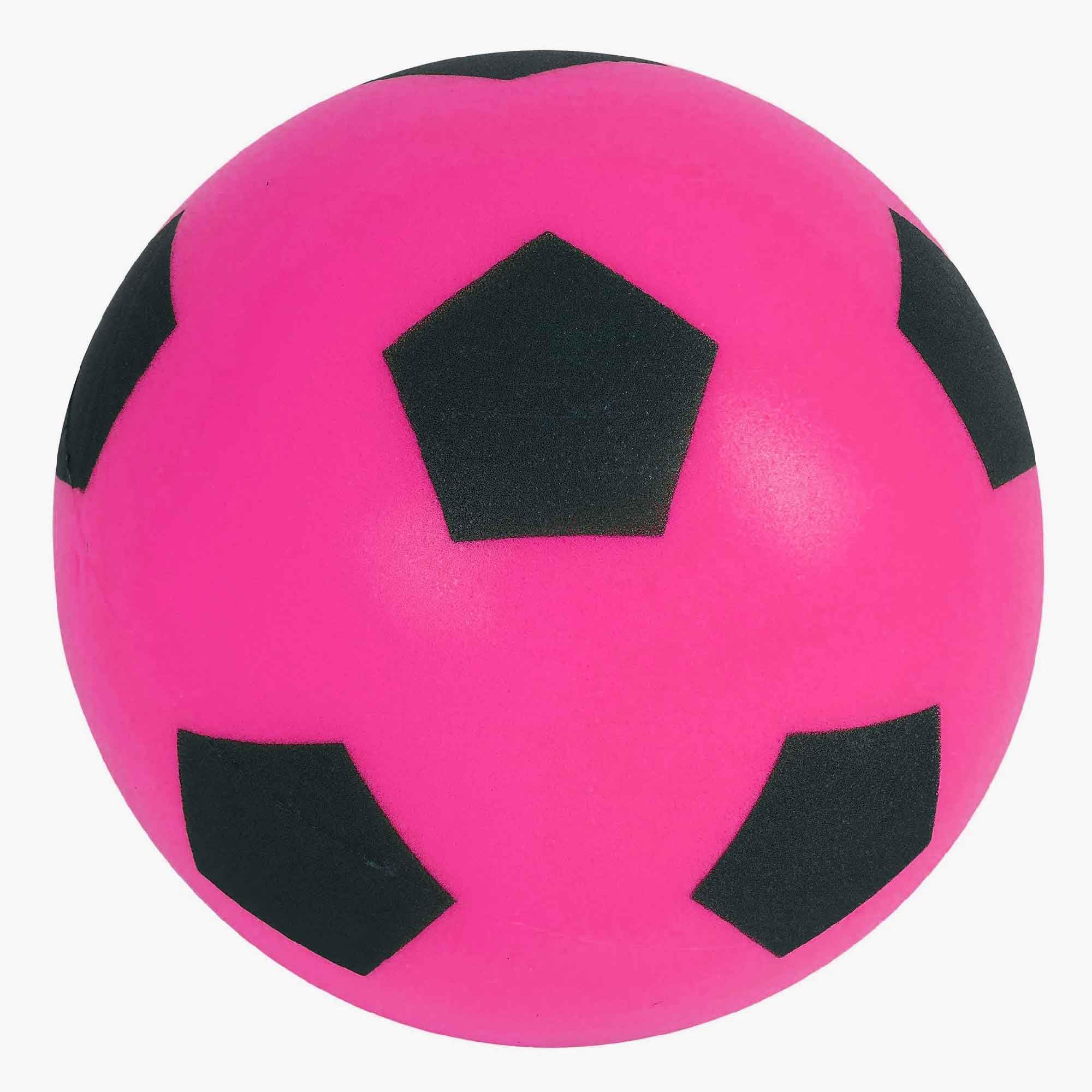 eMKay® 17.5cm Soft Sponge Foam Football | Indoor/Outdoor Soft Sponge Foam Soccer Ball Great Fun For Adults And Kids Boys & Girls (PINK)