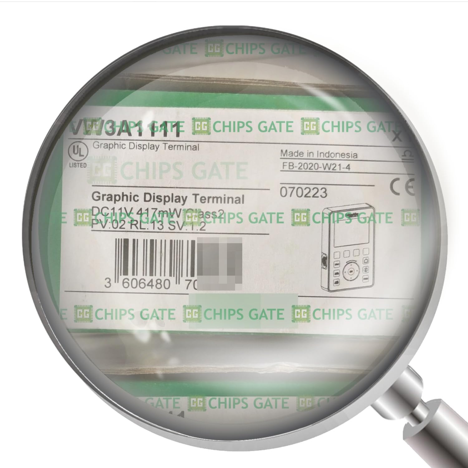 VW3A1111 CG Chips GATE Electric VW3A1111 Keypad, 65