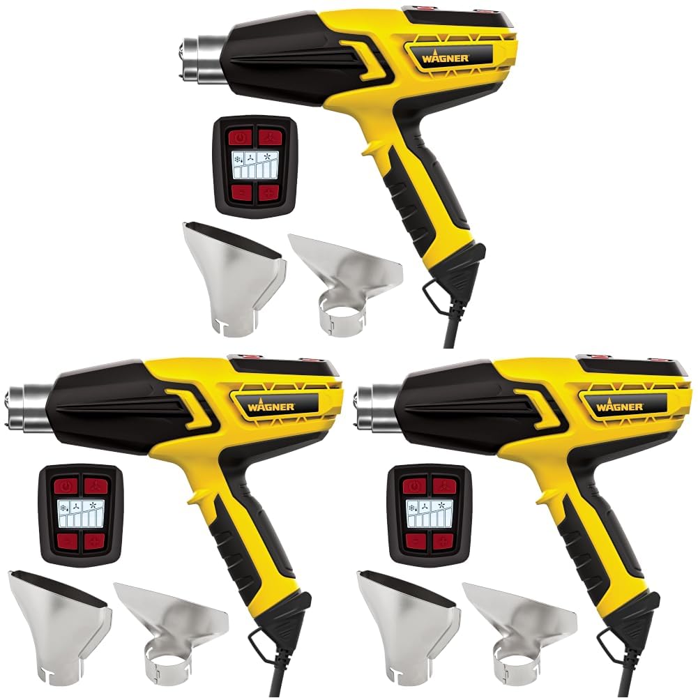 Wagner Spraytech FURNO 500 Heat Gun, 12 Settings, 150°F to 1200°F (Pack of 3)