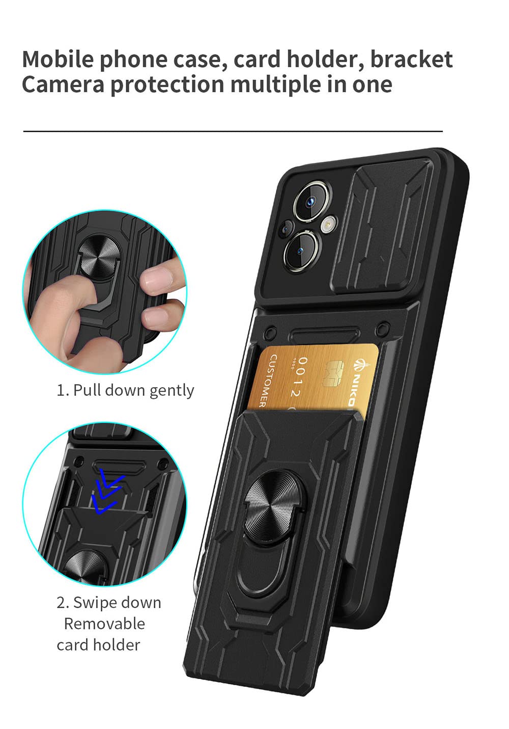 Compatibile con OPPO Reno8 Lite 5G (CPH2343) Reno 8 Lite 5g Copertura Custodia Cover Protezione Gel Silicone TPU Morbida Matte Slim Case (Nero