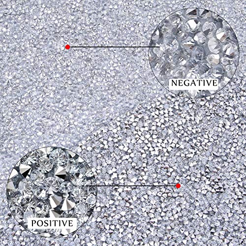Nibiru NCBR_01 1Pcs Silver Sparkle Crushed Rhinestone Placemat Round Glam Decorative Table Mats thumb #7