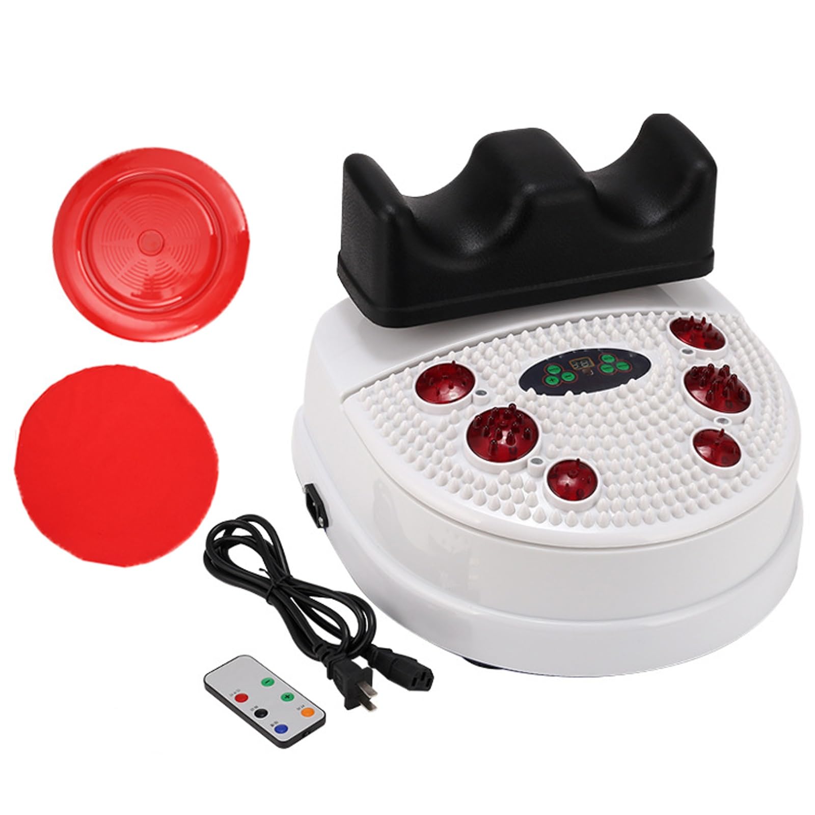 Smart Swing Foot Massager Machine, Fitness Blood Chi Machine ze sterowaniem drutowym, pasywny przyrząd do ćwiczeń aerobowych do Vitality Swing Shaking, wygodny wyściełany masażer do stóp(Black 2)