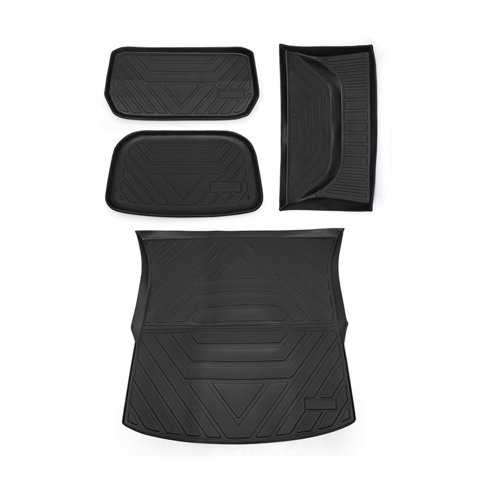 Tapis de Coffre Modèle Y Frunk Cargo TPE Imperméable Doublures de Plateau