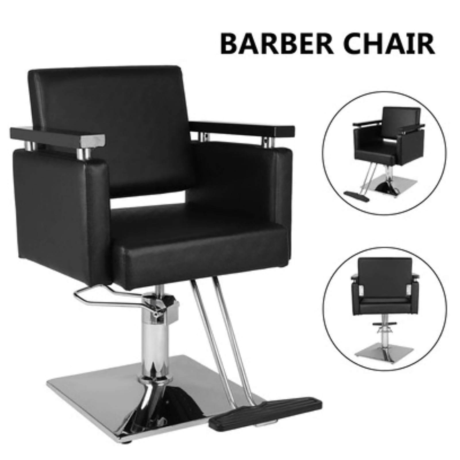Sillas de barbero, Silla de barbero de Alta Resistencia, Silla de salón Profesional para Estilista, Silla de peluquería Ajustable, Equipo de barbería y SPA, Silla de estética para Tatuajes,