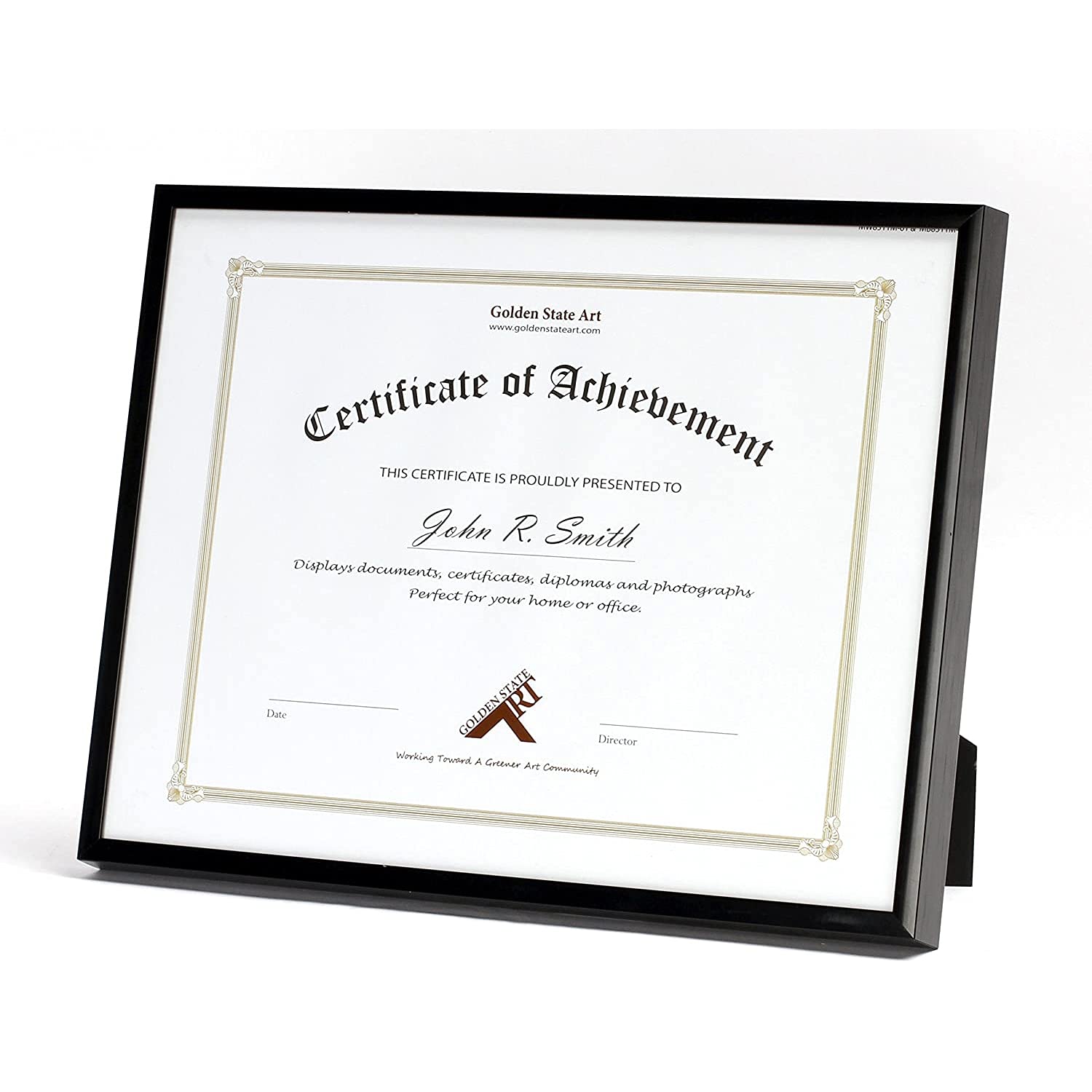 アートフレーム サルカポネ キラキラアート 額絵 ゴールドフレーム ウォールデコ クリスタルレジン グリッター モダン サイケデリック :  インテリア北欧Yahoo!店 - 通販 - Yahoo!ショッピング Golden State Art、8.5x11 メタルウォール/テーブルトップフォトフレームコレクション、写真&amp;本物のガラス