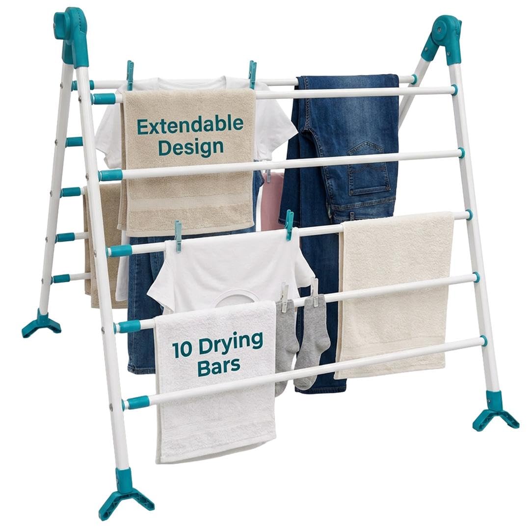 Gr8 Home Telescopic Over Bath Extendable Clothes Drying Rack