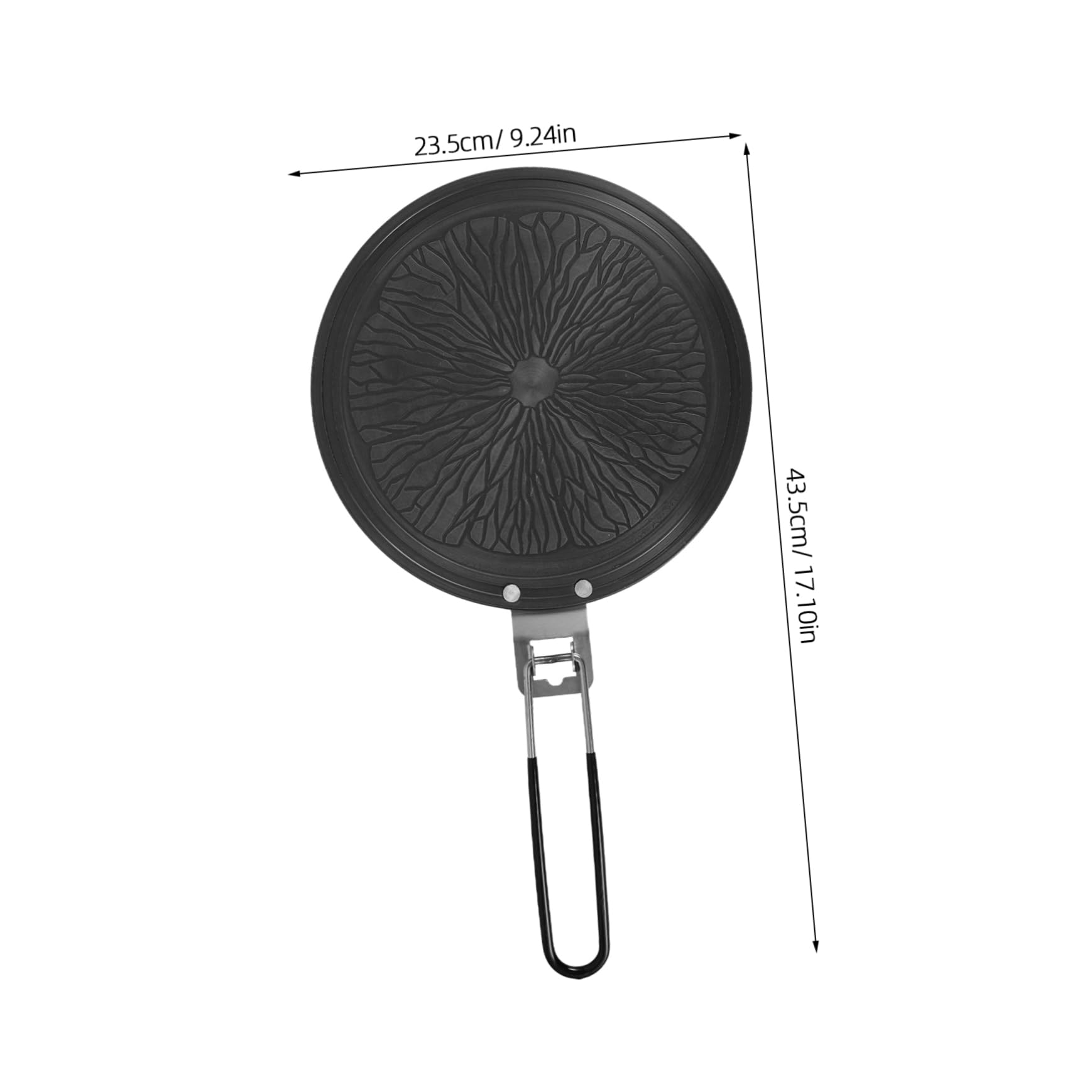 Cabilock Cooktop Heat Diffuser Plate Aluminum Stove Plate Non-stick Coating 24cm Kitchen Must-have Lemon Scent Folding Handle