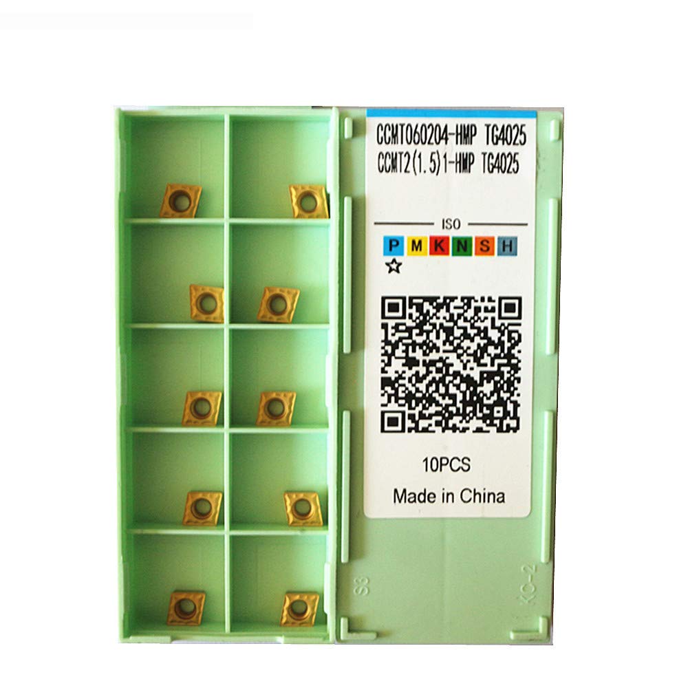 50P CCMT060204-HMP TG4025 Series CNC herramienta de corte de torno de metal ranurado inserto de carburo para soporte de herramientas SCLCR/L SCFCR/L