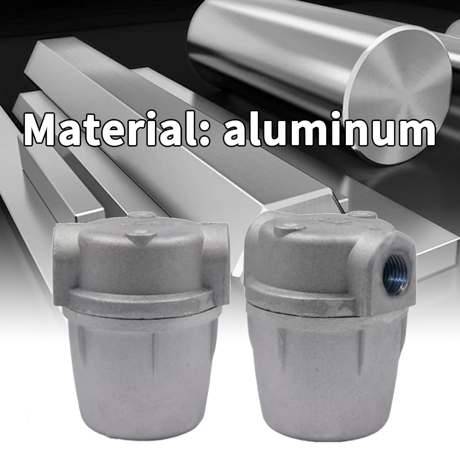 Filtro olio ciotola in metallo 3/8", tazza filtro olio in alluminio, 40 micron, adatta per serbatoi dell'olio, sistemi di riscaldamento, filtro durevole per caldaie, bruciatori