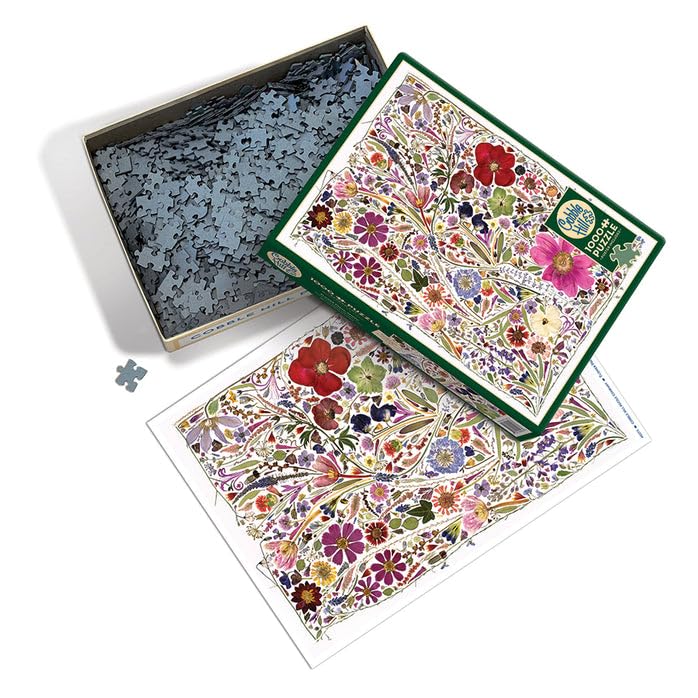 Cobble Hill 1000 Piece Puzzle - Flower Press: Spring - Sample Poster Included, Assorted Flower Colours, 676 x 489mm - Image 3