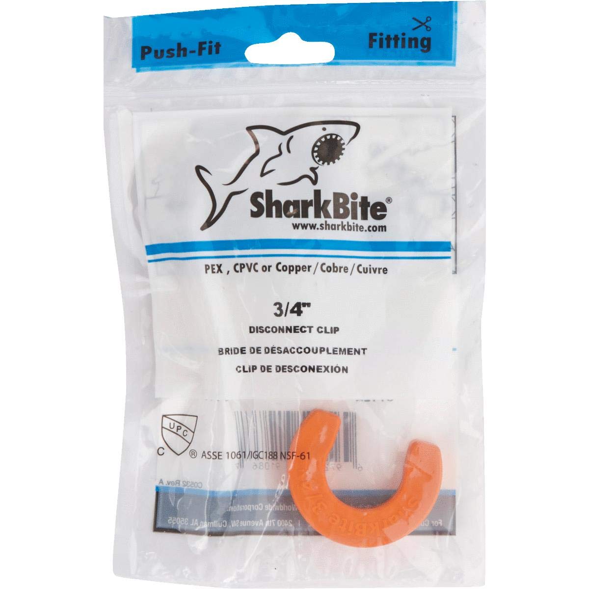 SharkBite U712A 3/4 Clip Plumbing Tool, 0.75 Inch, No Color