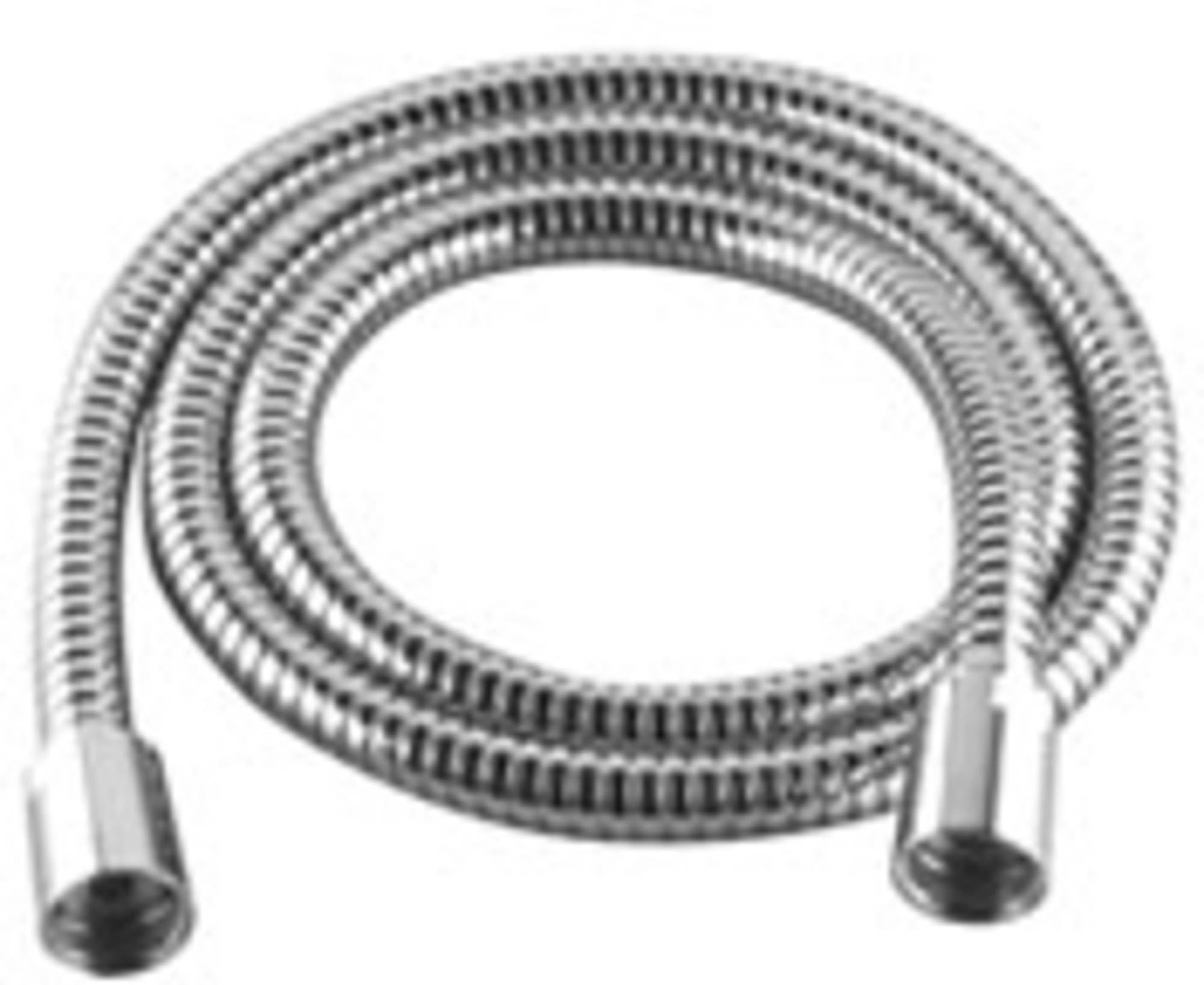 Dornbracht Metallschlauch 1/2 x1/2 Zoll,1750mm 28.204.970. chrom m.Doppelkonus, 28204970-00
