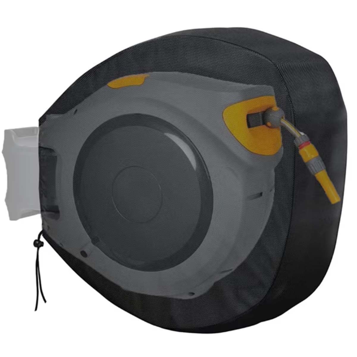 Garden Hose Reel Cover 420D Oxford Cloth Wall Mounted Waterproof Retractable Hose Reel Cover Suitable for Garden Hozelock and All Foldable Pipes
