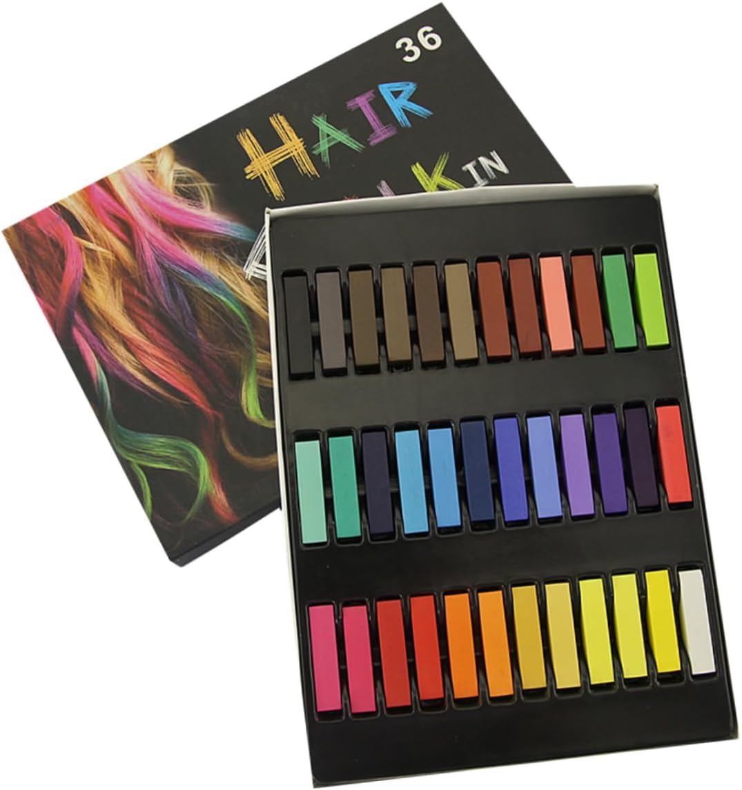 minkissy 1 Hair Chalk Temporary Hair Color Birthday Gift Suit Colored Chalk Washable Chalk Temporary Hair Dye Pens Single Time Paint Chalk Set Pastel Chalk Cosplay