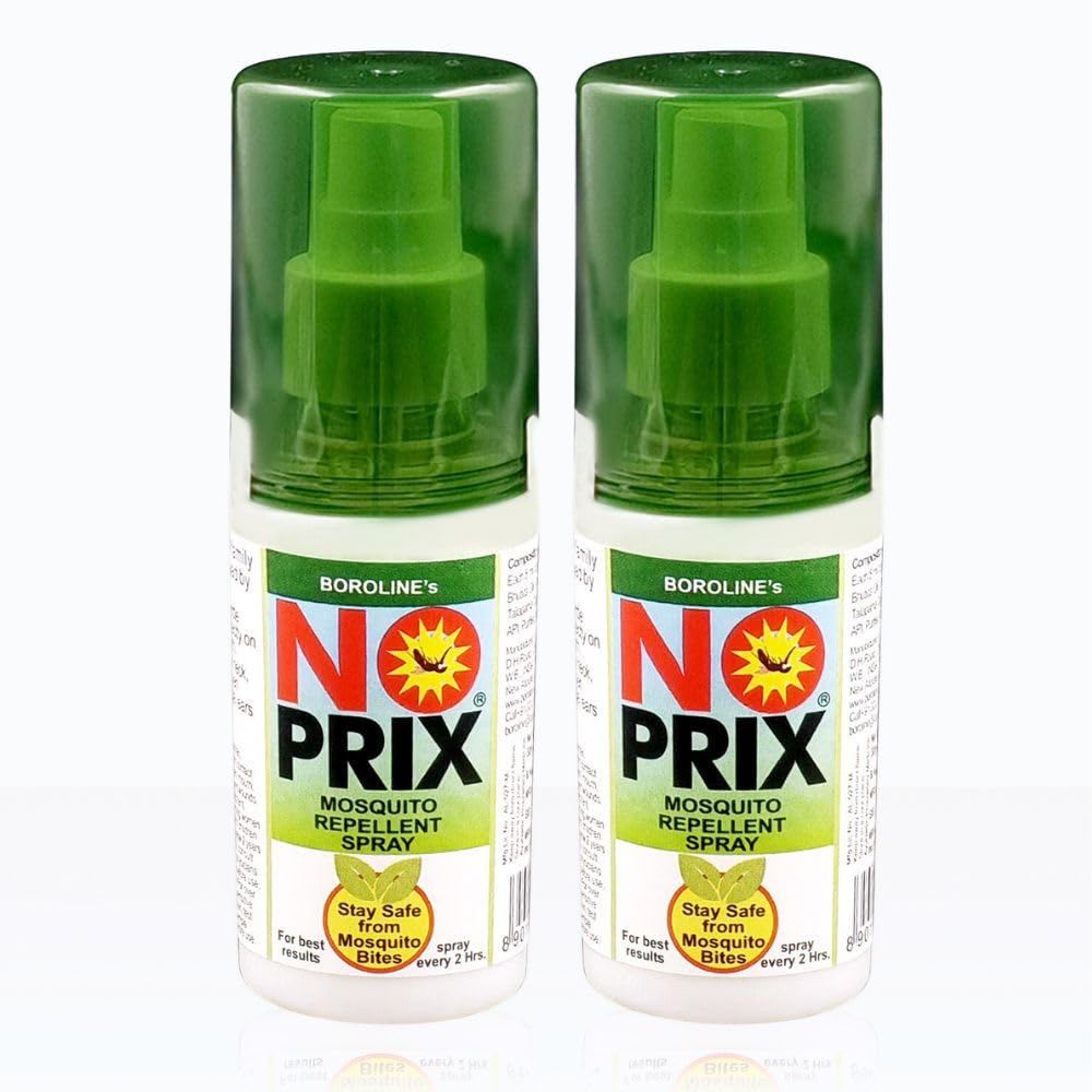 BOROLINEs NO PRIX Mosquito Repellent Spray 100 ml X 2 For Babies/Adult| Spray On Body & Clothes | Pure Essential Oils | No Chemical (Pack of 2) (B07G8M4HTC) Amazon Price History, Amazon Price Tracker