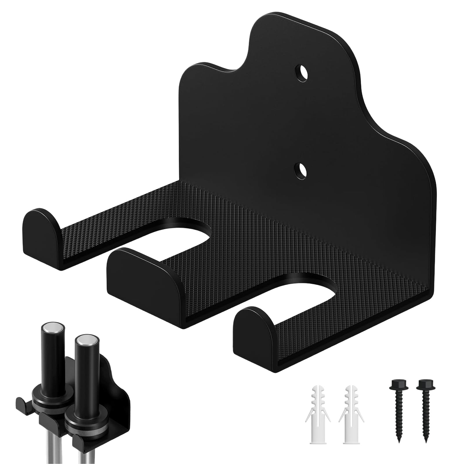 Barbell Storage Wall Mounted, Vertical Barbells Hanging Rack Barbell Holder Wall-Mount for Olympic Barbells Wall Brackets for Garage Gym Home Fitness