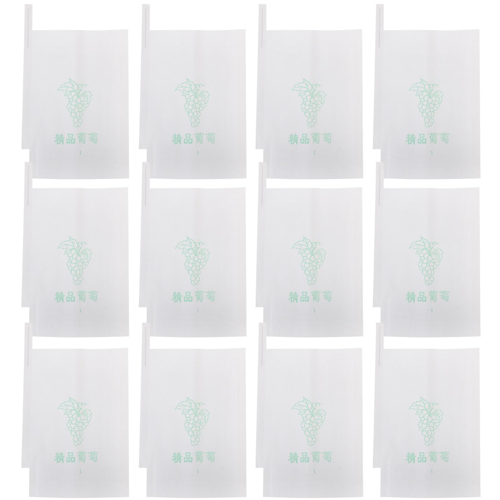 100 Stück Papierbrutbeutel für Weintrauben mit Kreativem Design zum Schutz der Früchte vor Vögeln und Gewichtssteigerung der Trauben