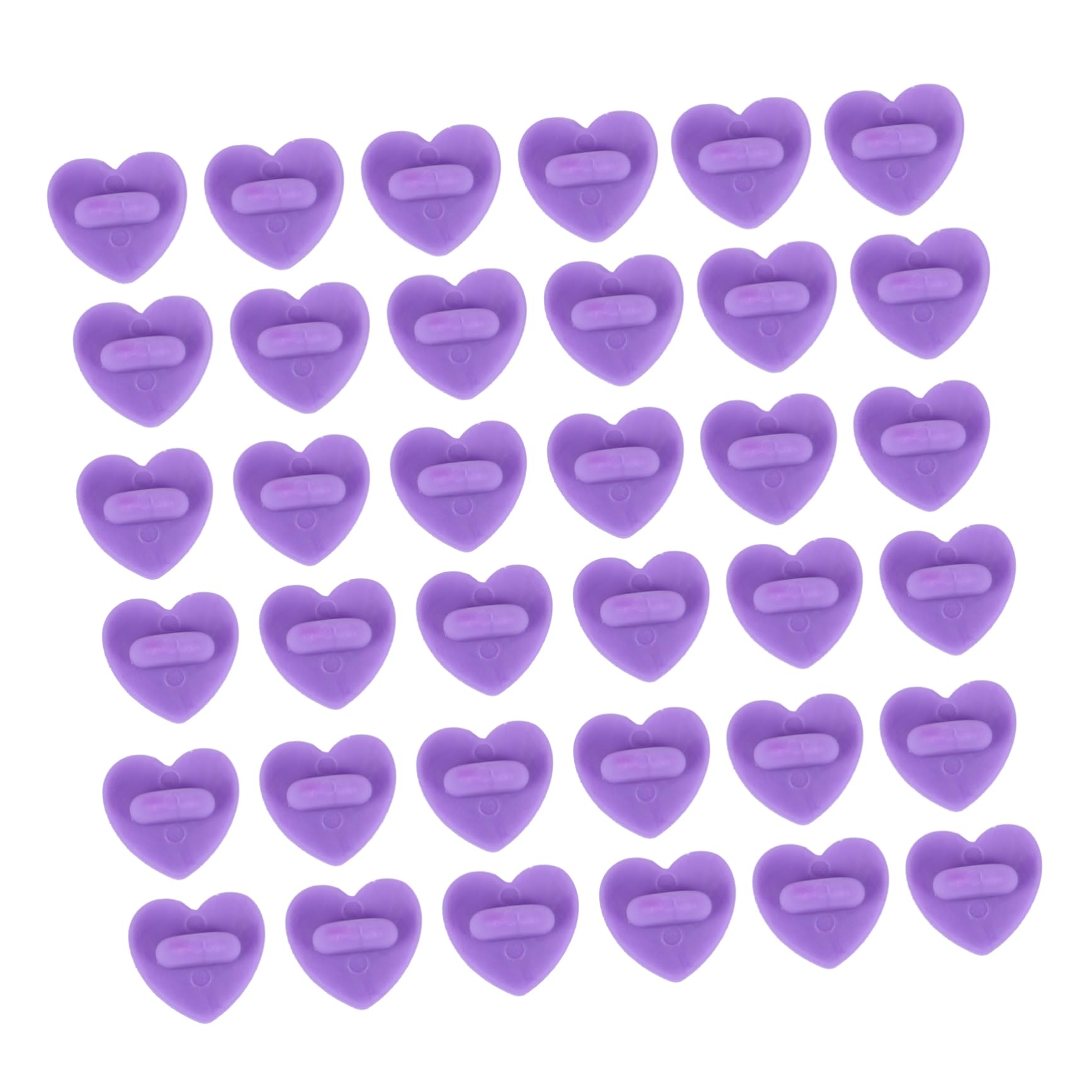 ARTIBETTER 100Pcs Heart Shaped Pin Back Clasp for Brooches Accessories Secure Locking Rubber Brooch Pin Backs for Lapel Pins Badges and Crafts