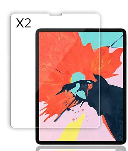 Paquete de 2 protectores de pantalla de vidrio templado transparente para iPad Pro 12.9 2022 2021 2020 2018