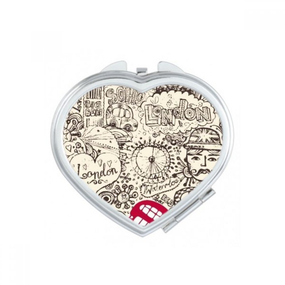 Miroir de maquillage Londres portatif pour des retouches beauté rapides en voyage