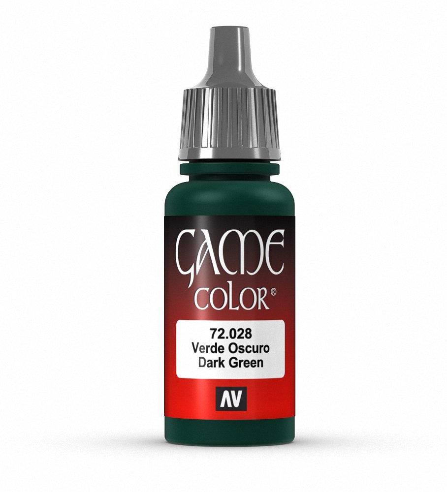 Vallejo VJ72028 Game Color 17 ml Acrylic Paint - Dark Green