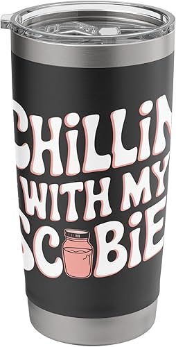 Scobies Kombucha - Vaso de acero inoxidable con aislamiento de acero inoxidable