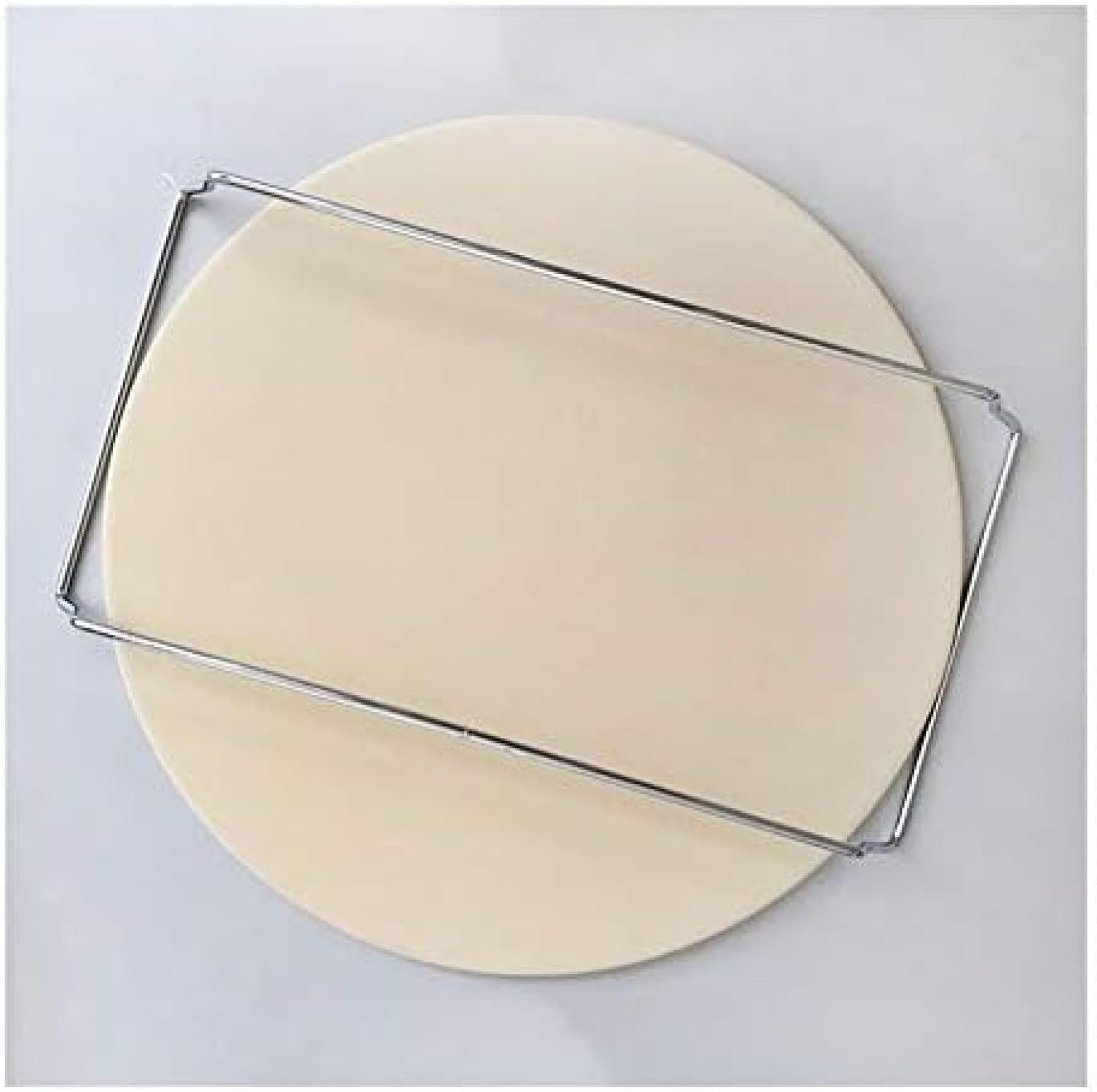 Bandeja De Pan para Hornear con Piedra De Cerámica Refractaria para Pizza, 10 Y 13 Pulgadas, para Horno, Uso Doméstico, Barbacoa, Herramienta para Hornear Pizza Al Aire Libre,13 Pulgadas con Mango