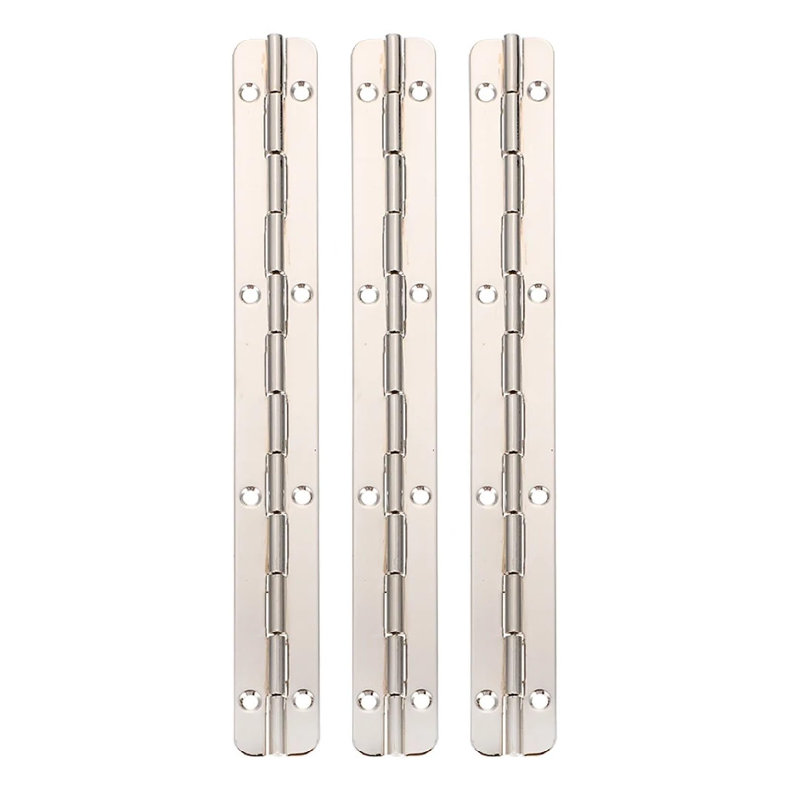Charnière robuste en acier inoxydable type piano pour coffret rigide et armoire de cuisine