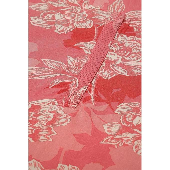 Image of BIBA Women Rayon Viscose Straight Fit Straight Printed Kurta