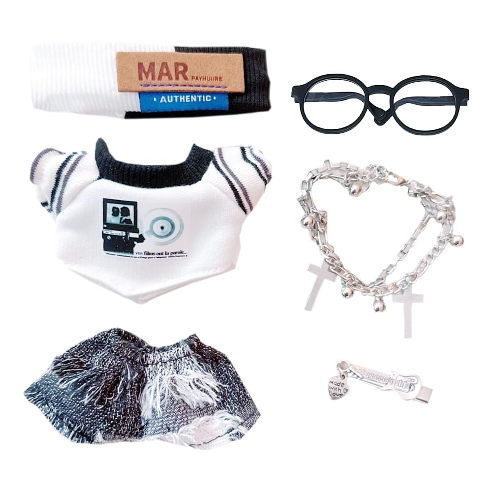 Puppenkleidung Set Für 17cm Puppen - Grünes Outfit Mit Accessoires