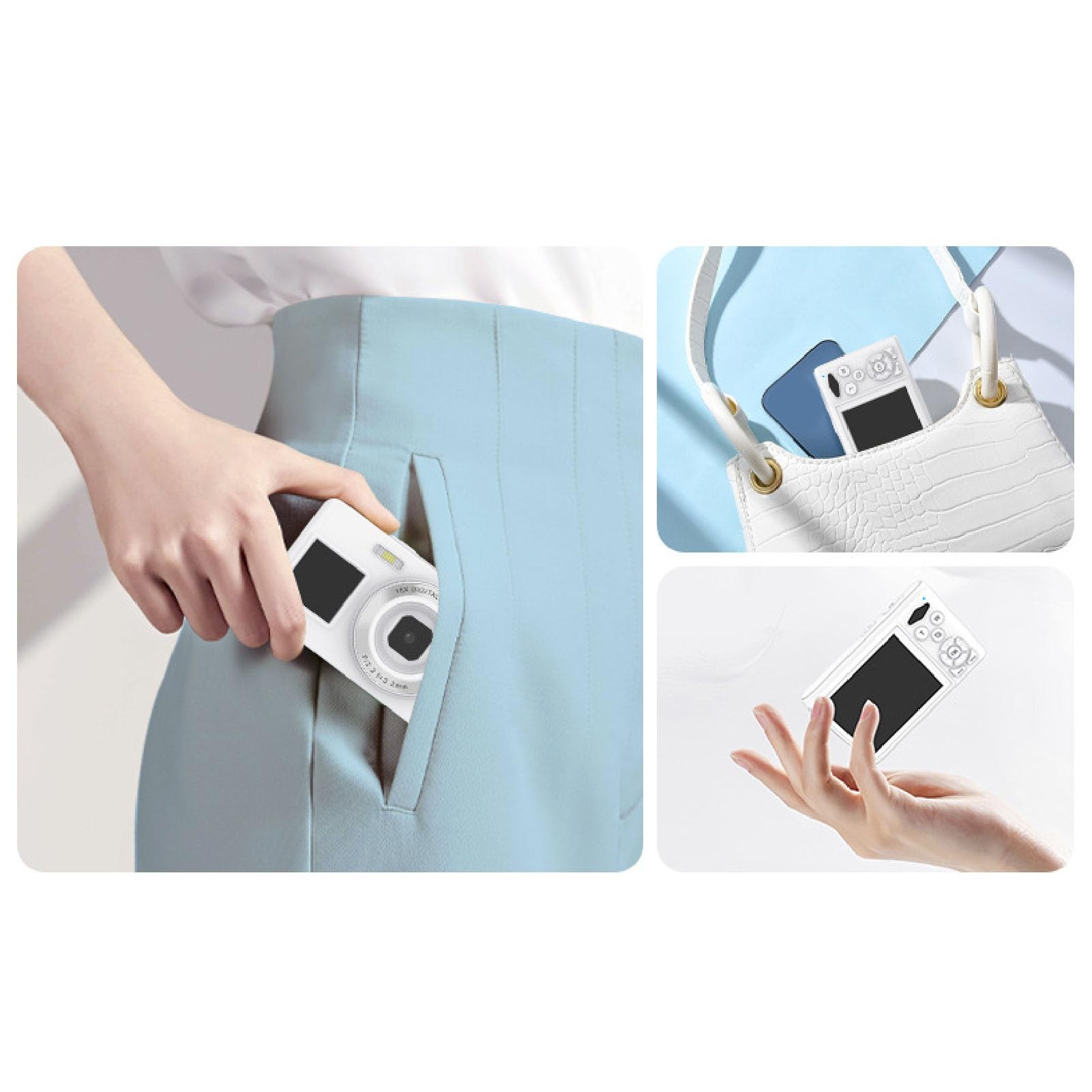 Tangxi Appareil Photo Numérique 5K, 80MP UHD 18X Zoom AF, Caméras de à Mise au Point Automatique avec Double écran, Caméras Vidéo WiFi Portables avec Filtres Créatifs et beauté pour la