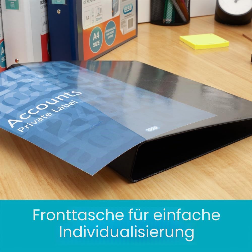 Bantex Ringbuch, Format A3, Querformat, Rücken 30 mm, PVC, 4-D-Ring-Mechanik, Rot