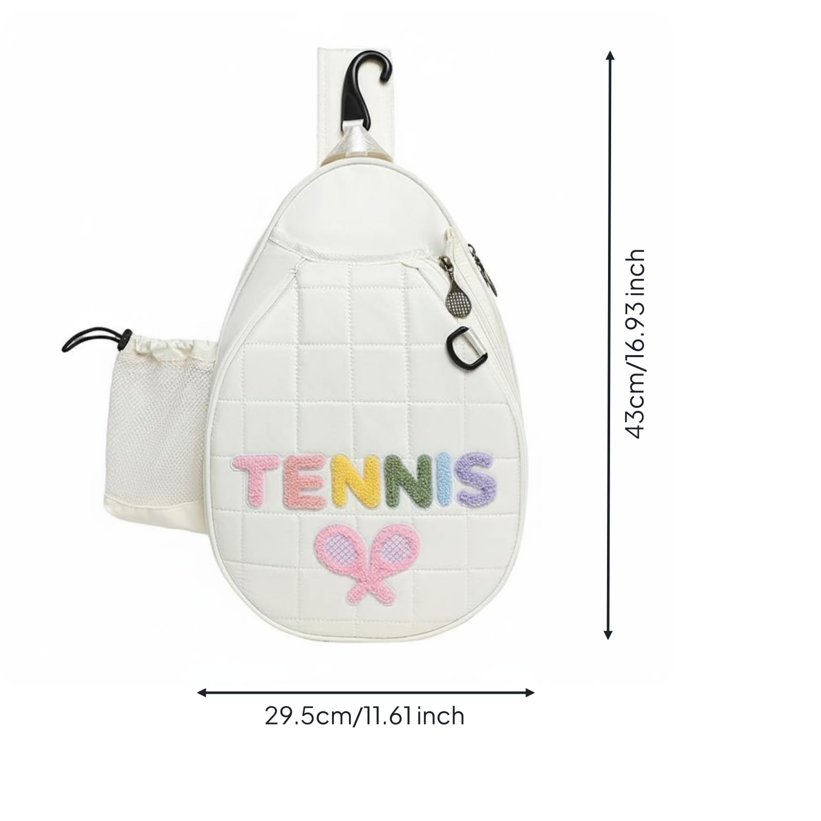 Baoblaze Borsa a Tracolla Sportiva Zaino Racket Tennis Borsa Racchetta Borsa Badminton Borsa Padel Cinghia Imbottita Che Riduce lo Sforzo E Multipli Adatta per