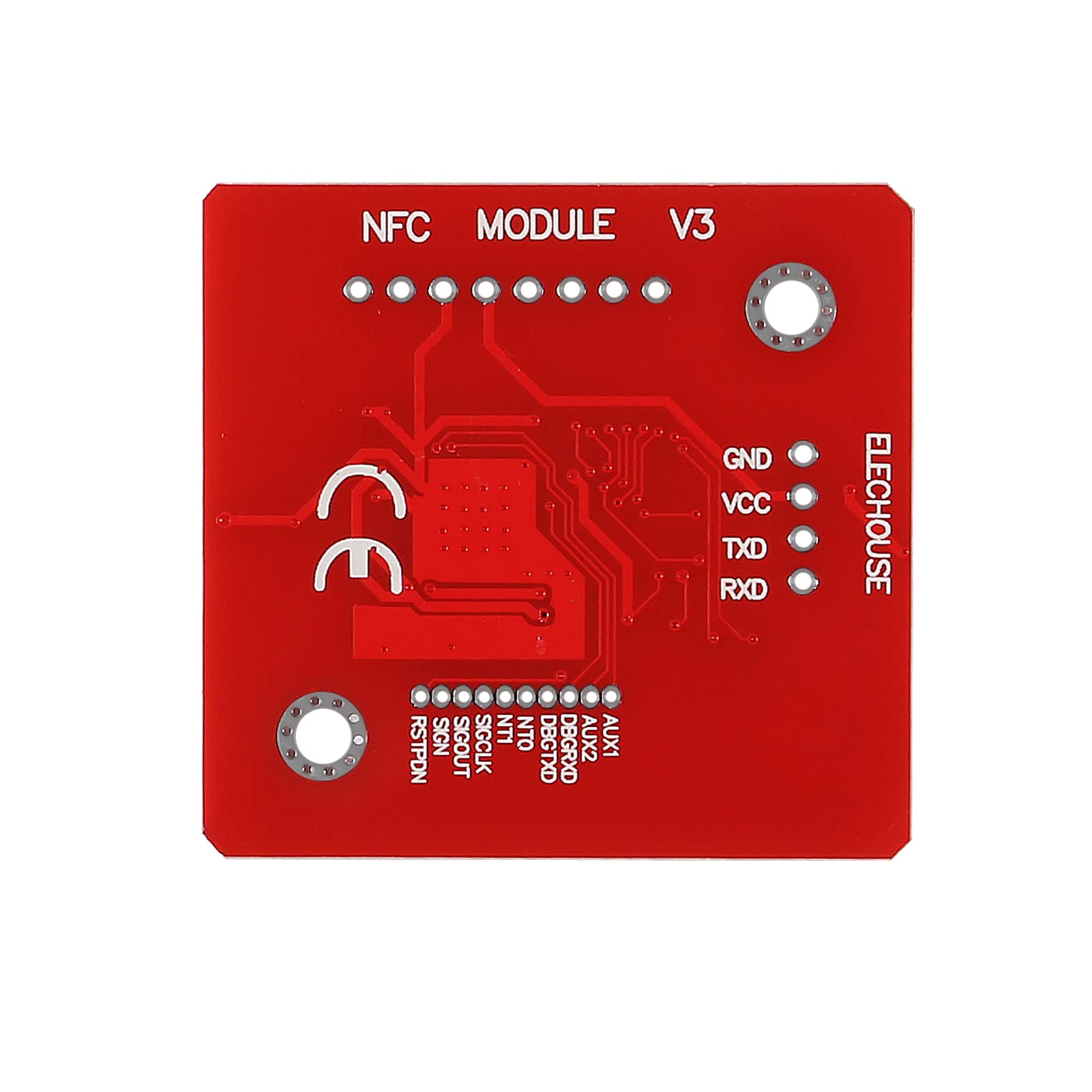 Alinan Lot de 6 modules NFC PN532, kit V3 de lecteur de communication en champ proche I2C SPI HSU avec carte de clé S50 blanche pour bricolage