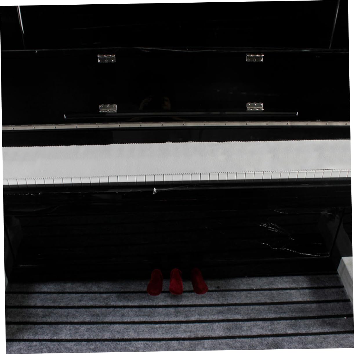 Toyvian 10 szt. pokrowiec na klawiaturę fortepianową, pokrowiec na klawiaturę fortepianową, fortepian, osłona klawiatury, ochrona klawiatury, pokrowiec ochronny do klawiatury fortepianu, flanela, 10