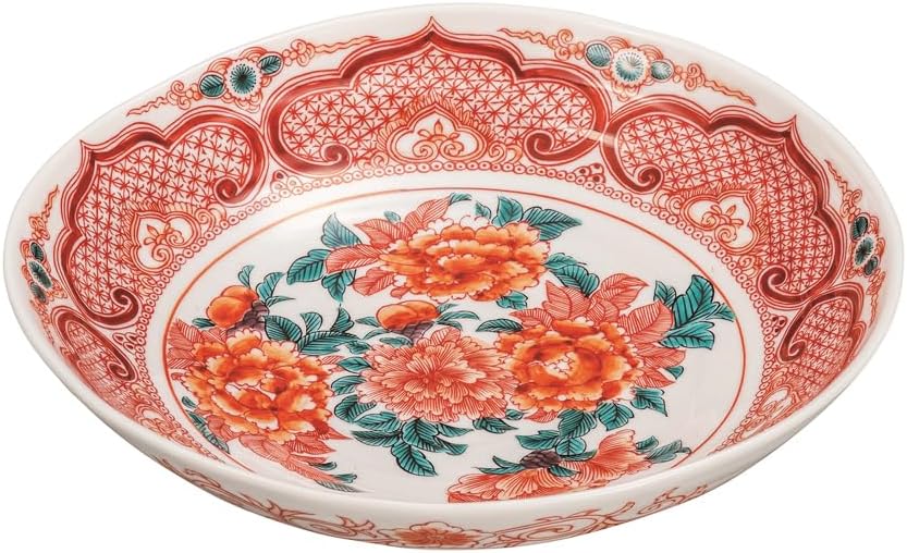 未使用保管✨清水焼 加藤利昌作 青華梅小紋鳳凰 6号皿 1枚 ✨中